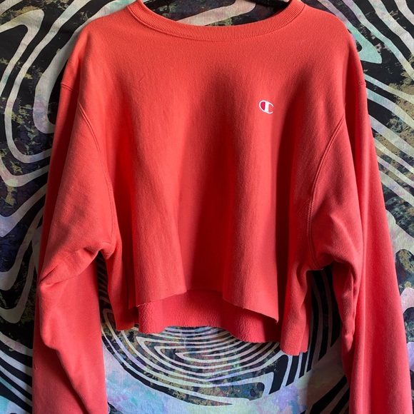 Champion Sweaters - 'Champion' Oversized/Cropped Sweater